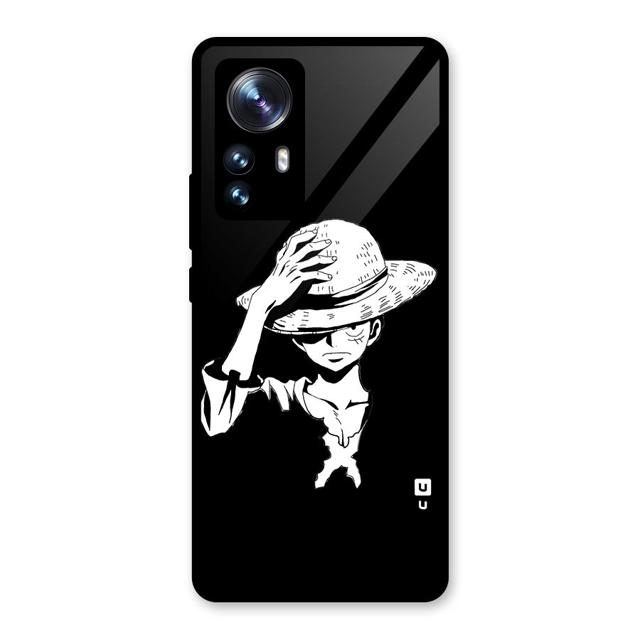 Anime One Piece Luffy Silhouette Glass Back Case for Xiaomi 12 Pro
