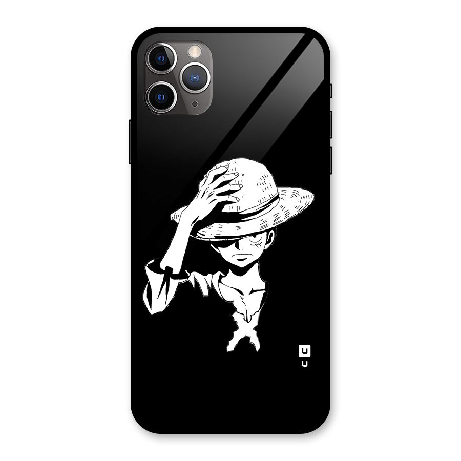 Anime One Piece Luffy Silhouette Glass Back Case for iPhone 11 Pro Max