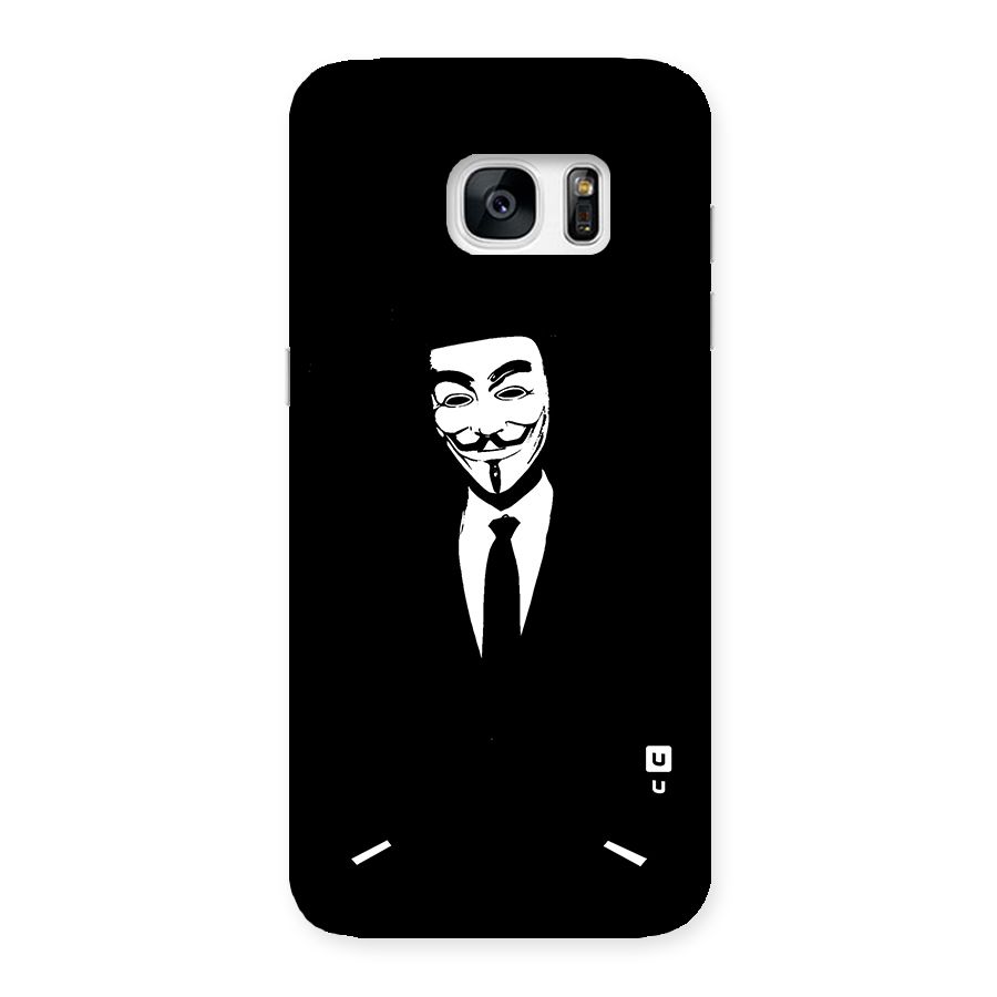 Anonymous Cool Gentleman Back Case for Galaxy S7 Edge