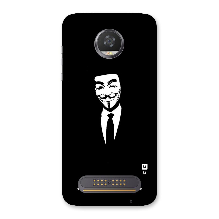 Anonymous Cool Gentleman Back Case for Moto Z2 Play