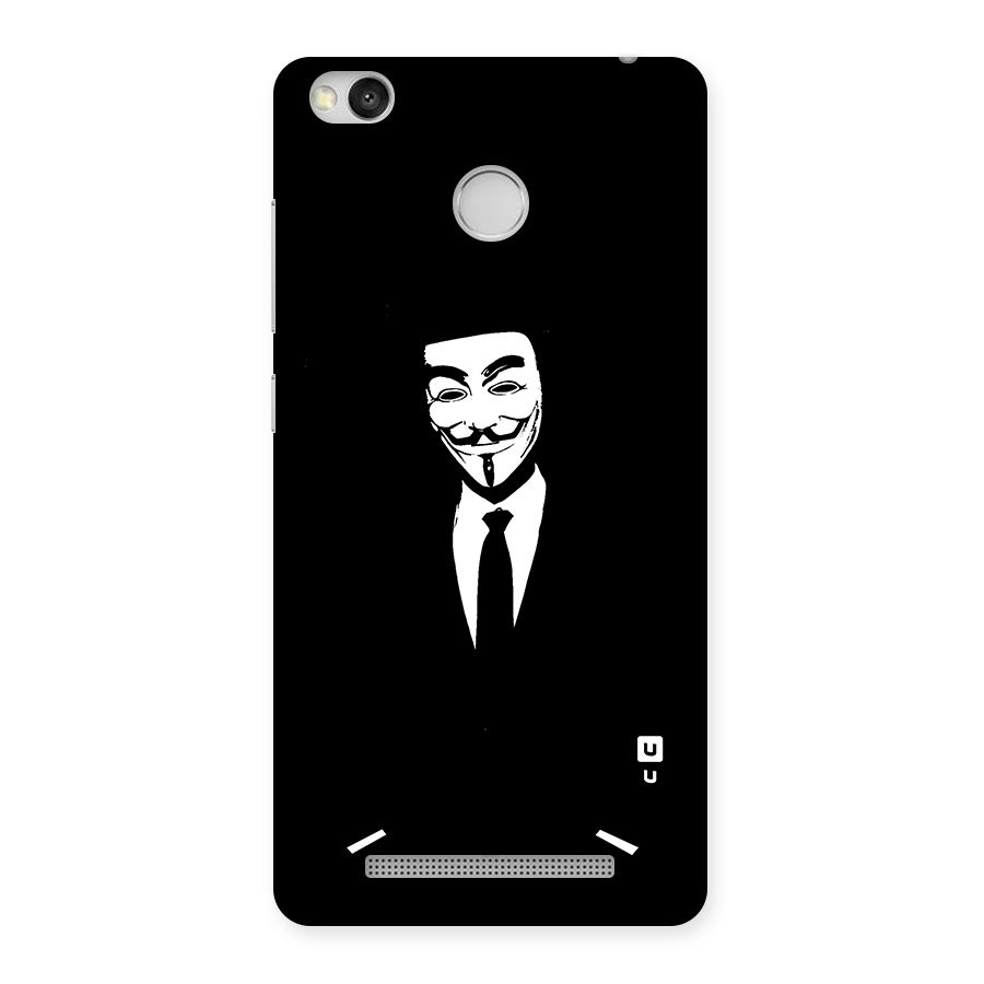 Anonymous Cool Gentleman Back Case for Redmi 3S Prime