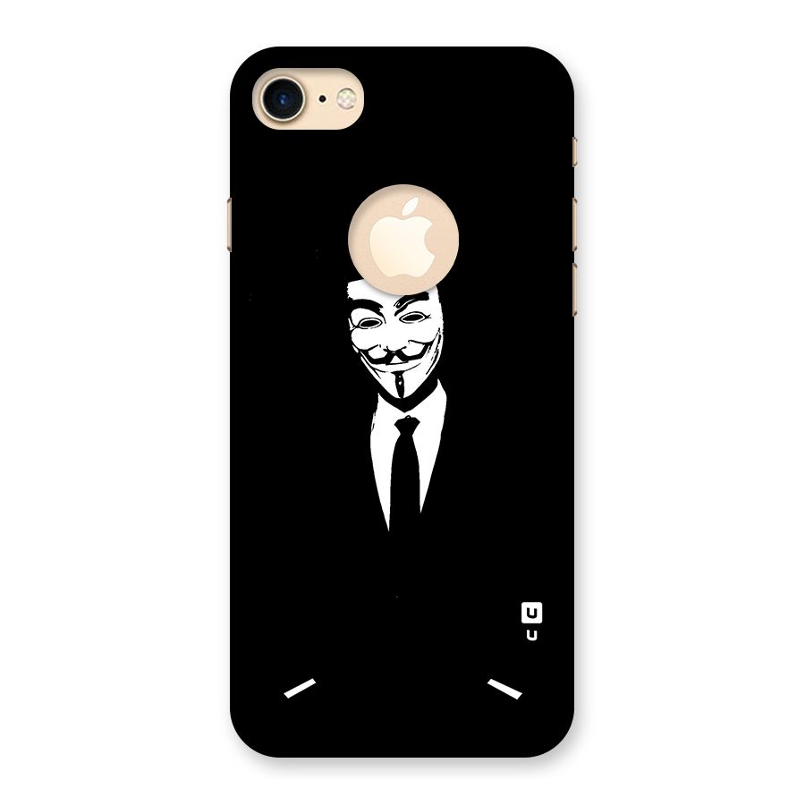 Anonymous Cool Gentleman Back Case for iPhone 7 Logo Cut