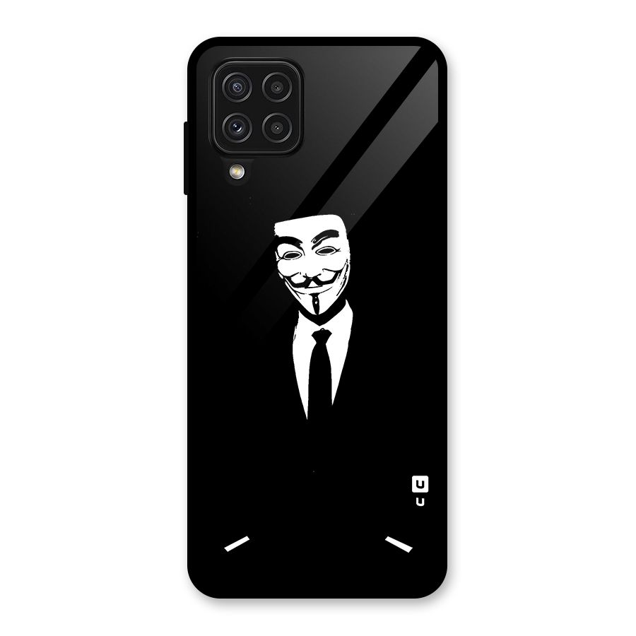 Anonymous Cool Gentleman Glass Back Case for Galaxy A22 4G