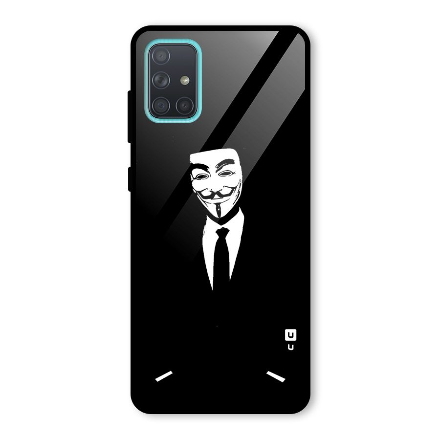 Anonymous Cool Gentleman Glass Back Case for Galaxy A71