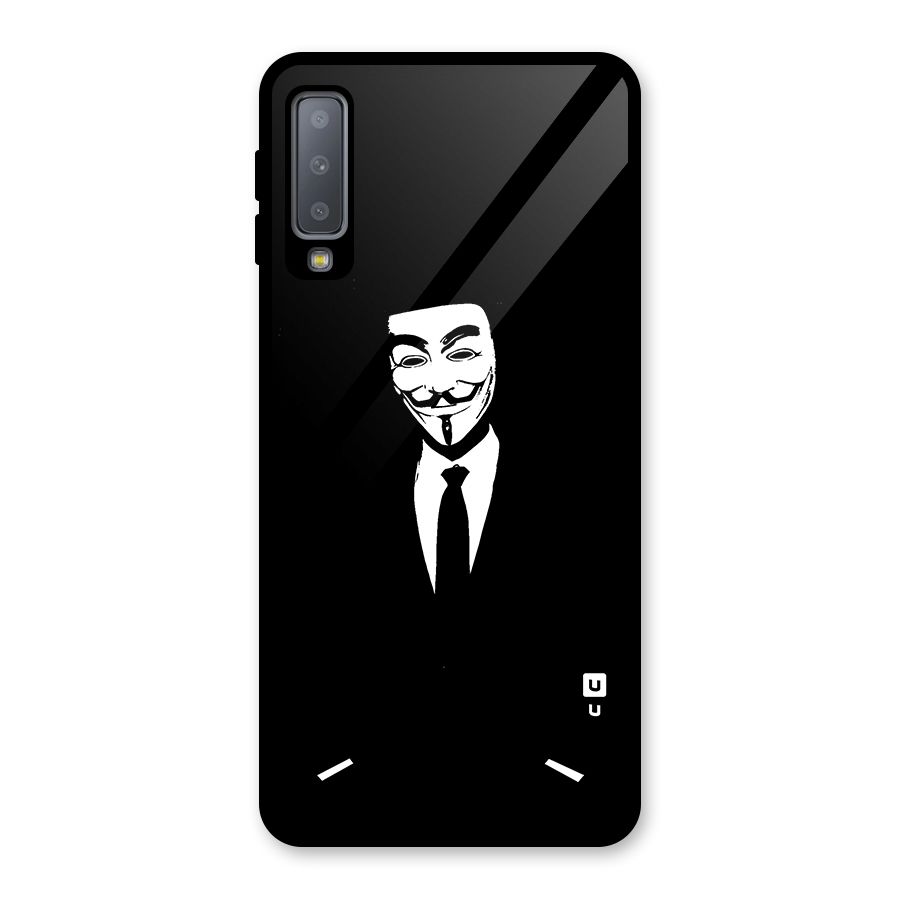 Anonymous Cool Gentleman Glass Back Case for Galaxy A7 (2018)