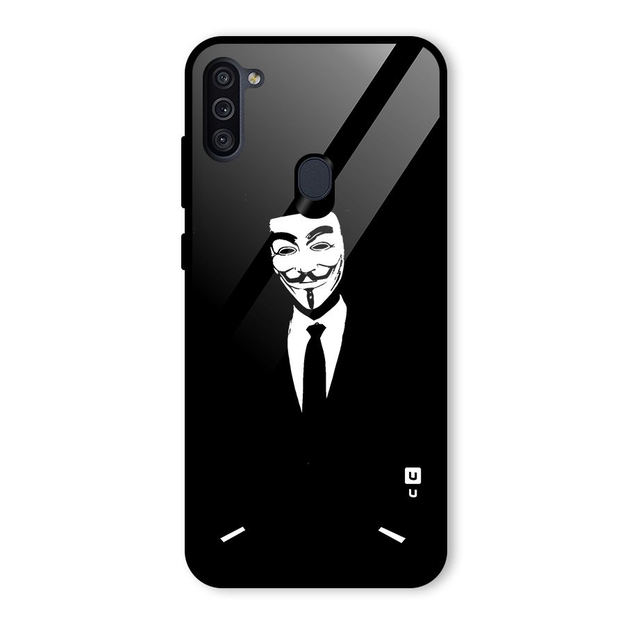 Anonymous Cool Gentleman Glass Back Case for Galaxy M11