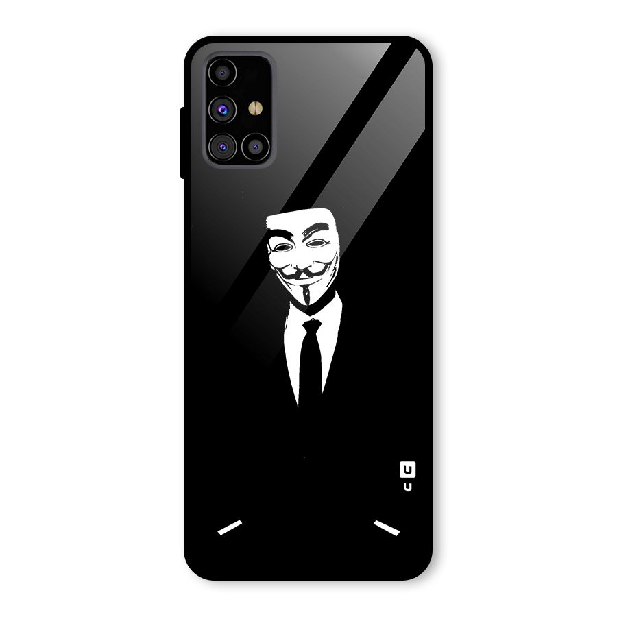 Anonymous Cool Gentleman Glass Back Case for Galaxy M31s