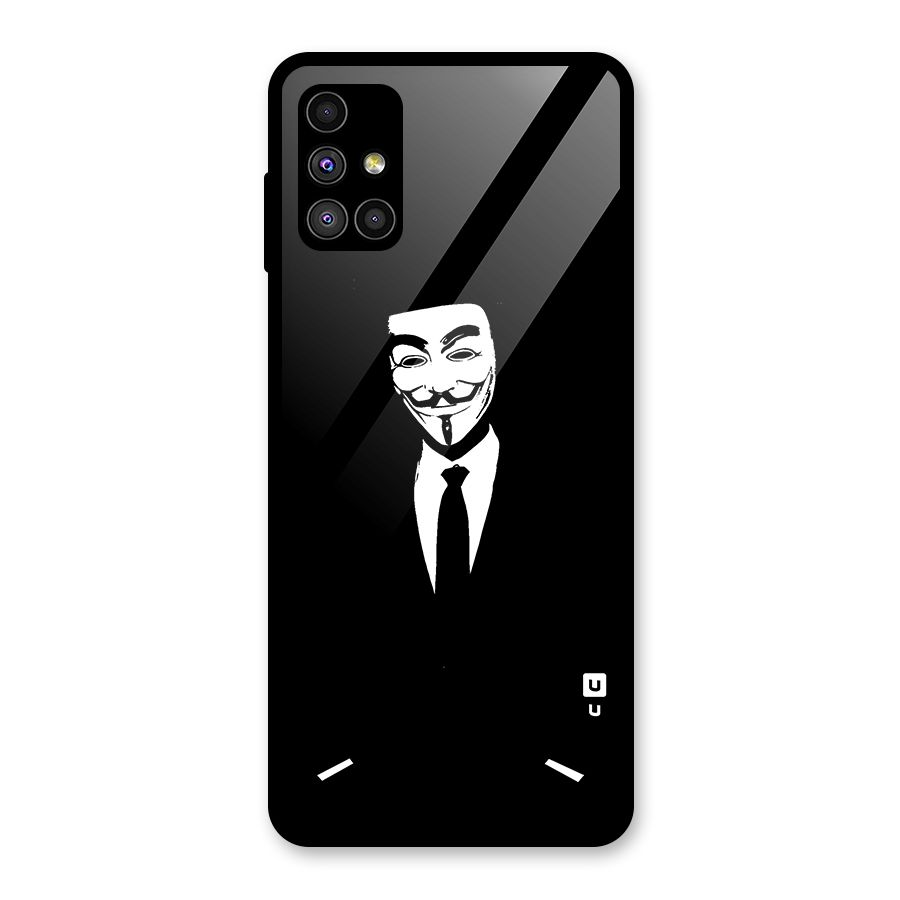 Anonymous Cool Gentleman Glass Back Case for Galaxy M51