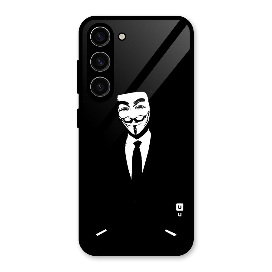 Anonymous Cool Gentleman Glass Back Case for Galaxy S23