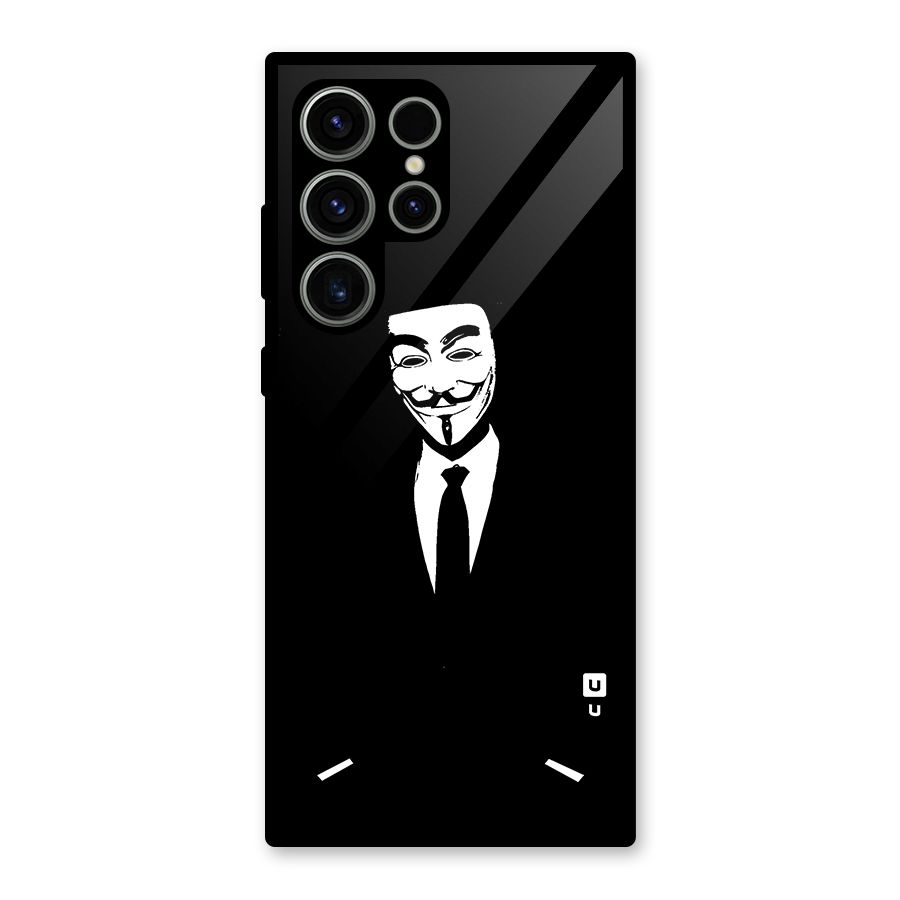 Anonymous Cool Gentleman Glass Back Case for Galaxy S23 Ultra