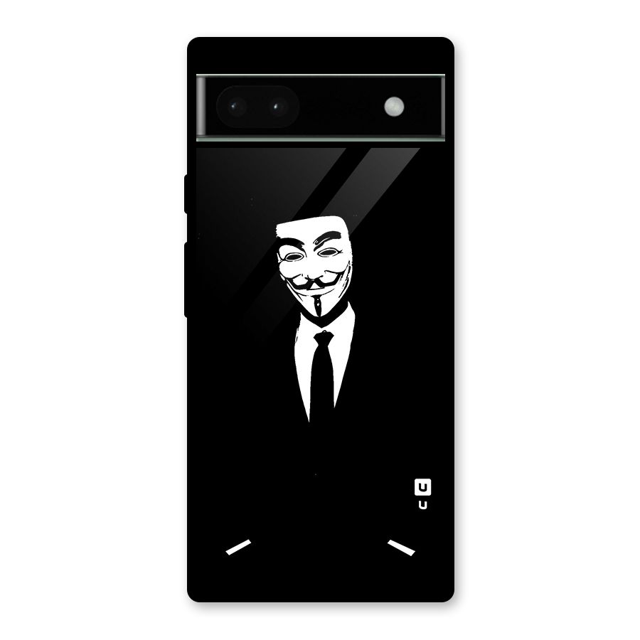 Anonymous Cool Gentleman Glass Back Case for Google Pixel 6a
