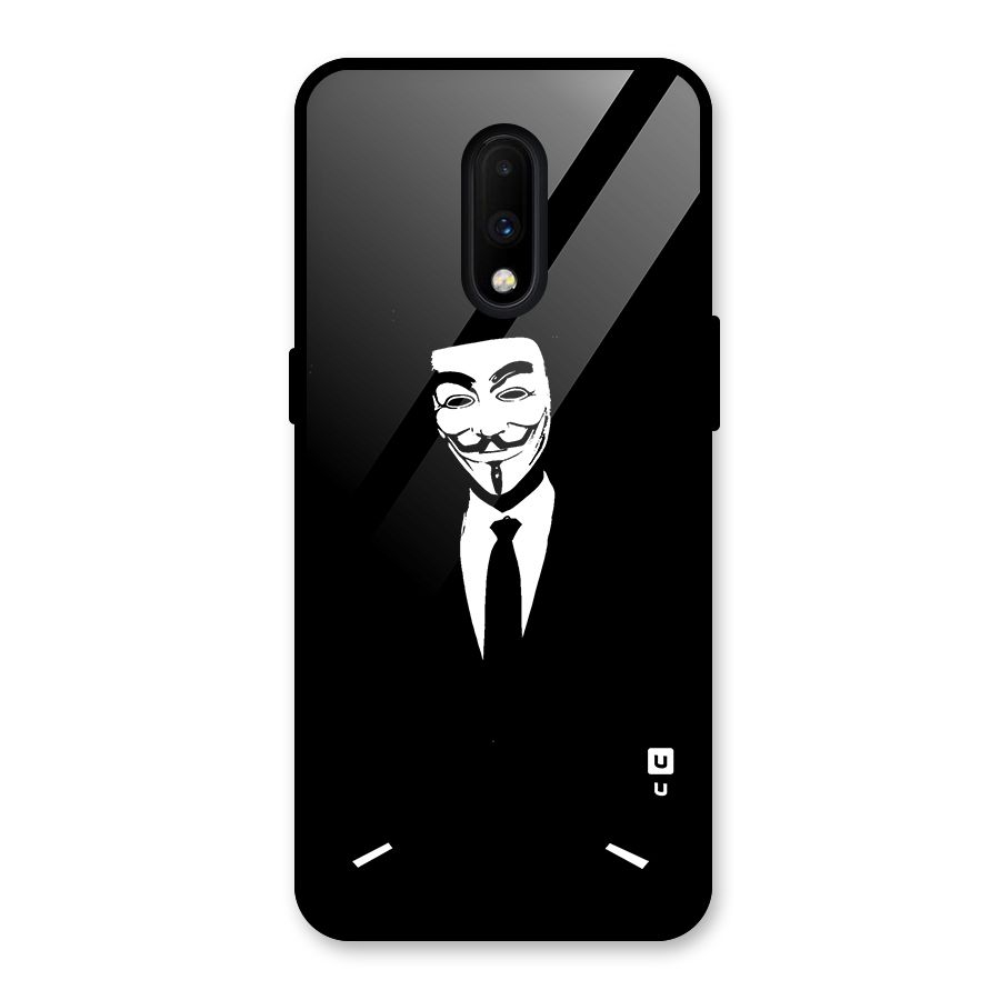 Anonymous Cool Gentleman Glass Back Case for OnePlus 7