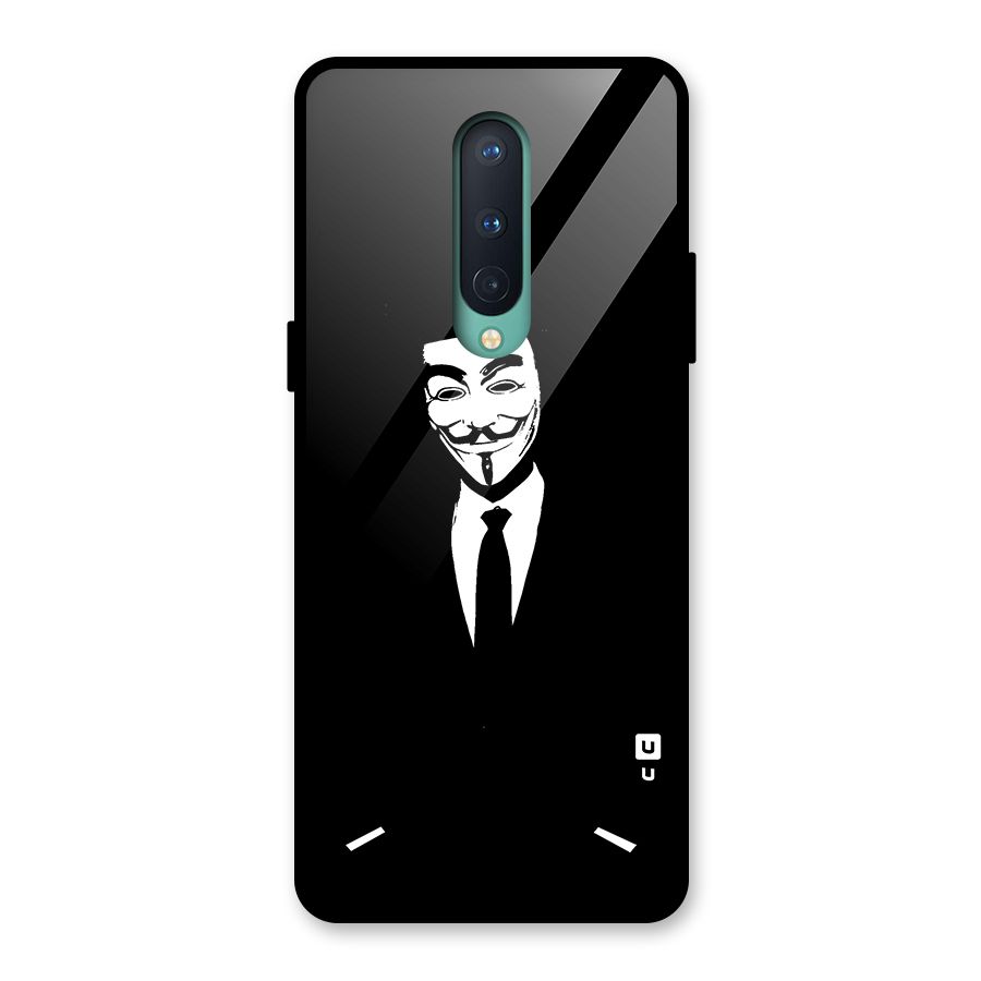 Anonymous Cool Gentleman Glass Back Case for OnePlus 8