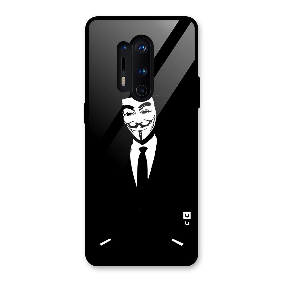 Anonymous Cool Gentleman Glass Back Case for OnePlus 8 Pro