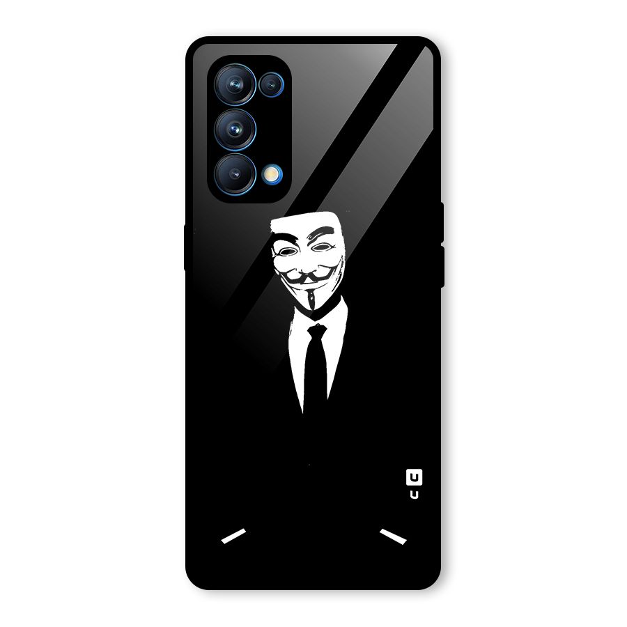 Anonymous Cool Gentleman Glass Back Case for Oppo Reno5 Pro 5G
