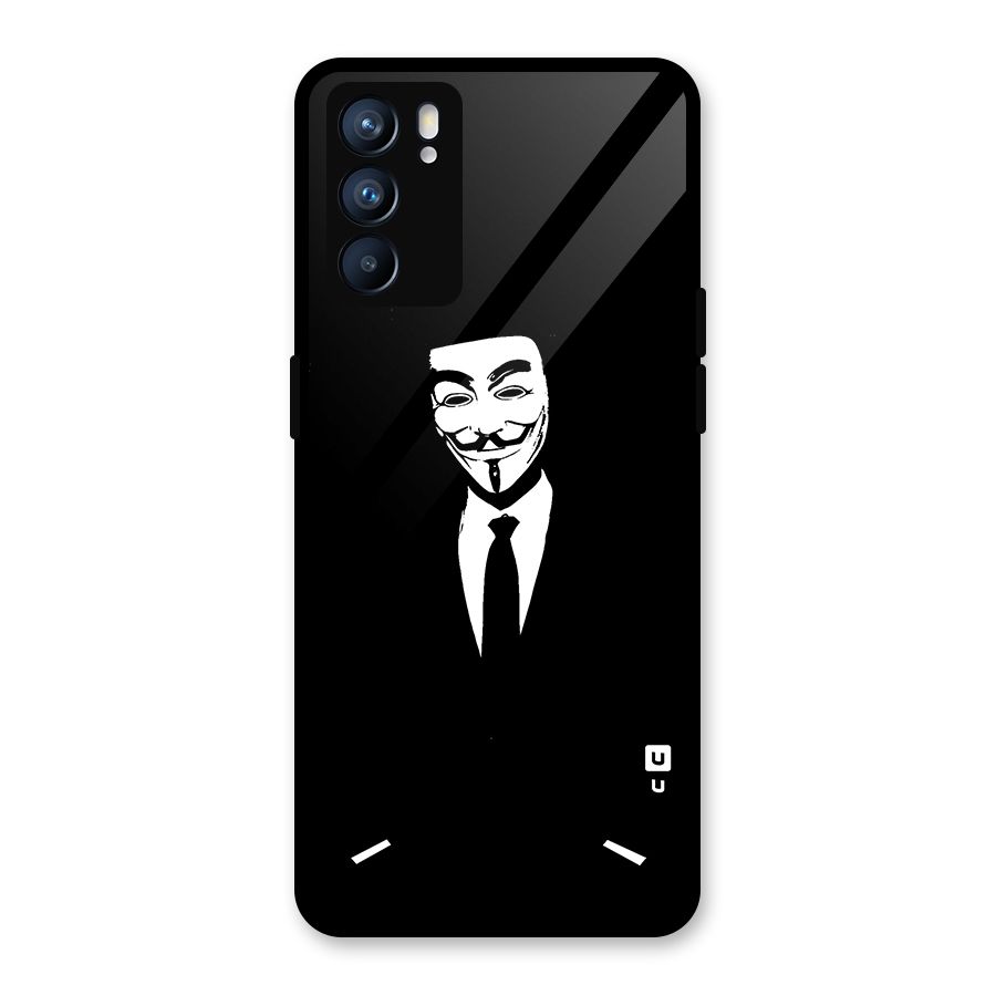 Anonymous Cool Gentleman Glass Back Case for Oppo Reno6 5G