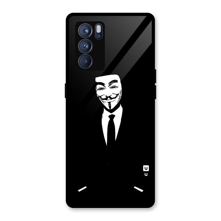 Anonymous Cool Gentleman Glass Back Case for Oppo Reno6 Pro 5G