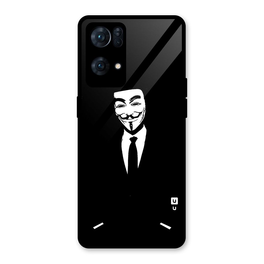 Anonymous Cool Gentleman Glass Back Case for Oppo Reno7 Pro 5G