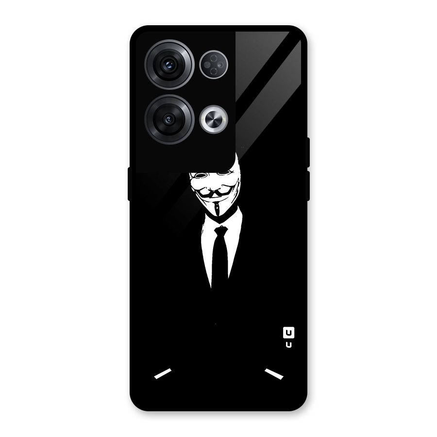 Anonymous Cool Gentleman Glass Back Case for Oppo Reno8 Pro 5G