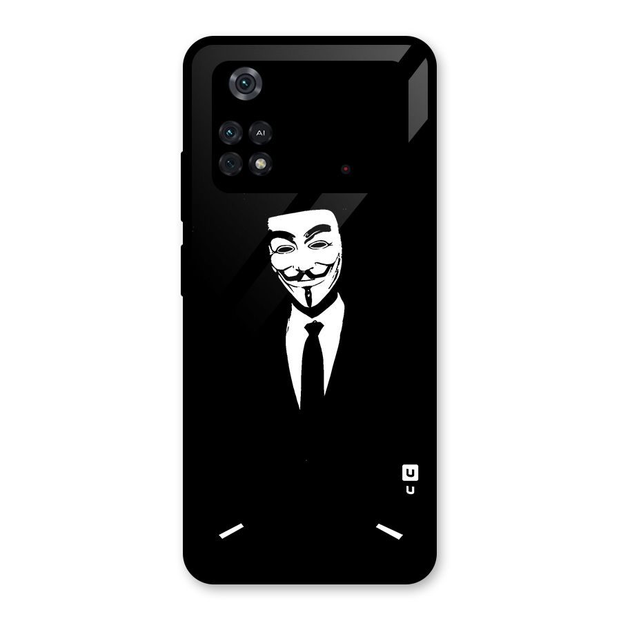 Anonymous Cool Gentleman Glass Back Case for Poco M4 Pro 4G