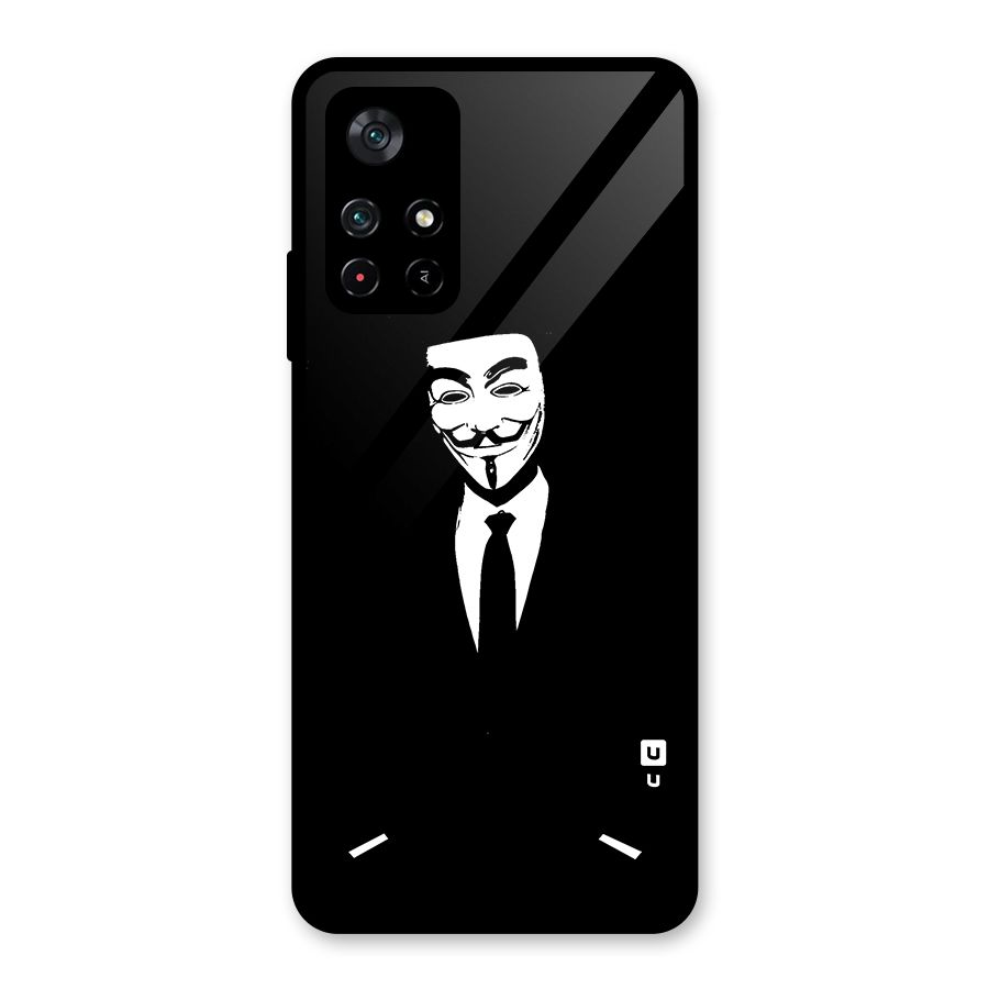 Anonymous Cool Gentleman Glass Back Case for Poco M4 Pro 5G