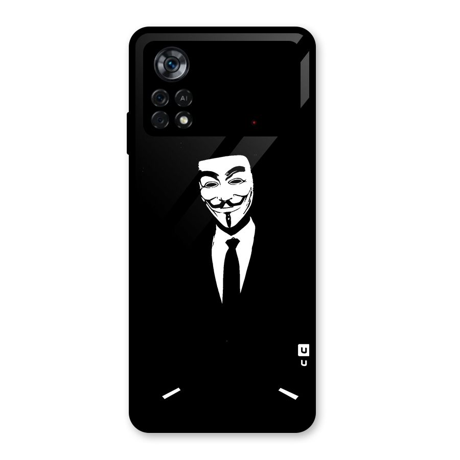 Anonymous Cool Gentleman Glass Back Case for Poco X4 Pro 5G