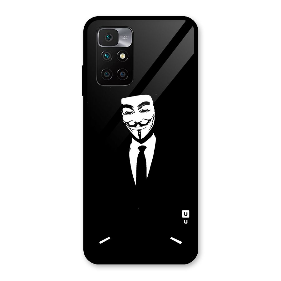 Anonymous Cool Gentleman Glass Back Case for Redmi 10 Prime