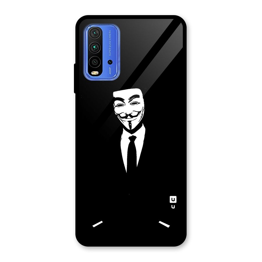 Anonymous Cool Gentleman Glass Back Case for Redmi 9 Power