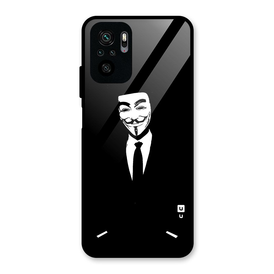 Anonymous Cool Gentleman Glass Back Case for Redmi Note 10