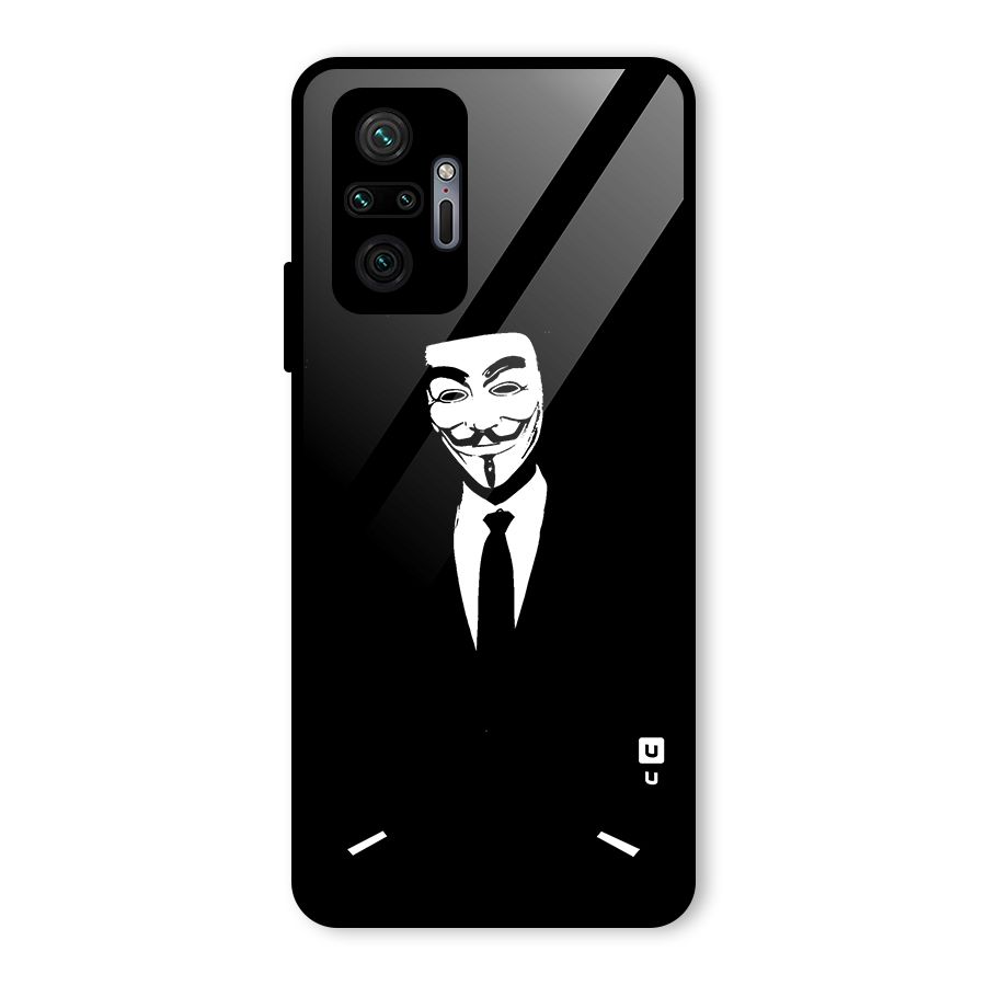 Anonymous Cool Gentleman Glass Back Case for Redmi Note 10 Pro