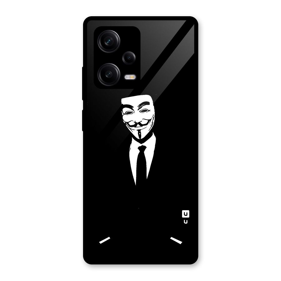 Anonymous Cool Gentleman Glass Back Case for Redmi Note 12 Pro