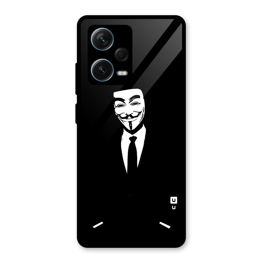 Anonymous Cool Gentleman Glass Back Case for Redmi Note 12 Pro Plus 5G