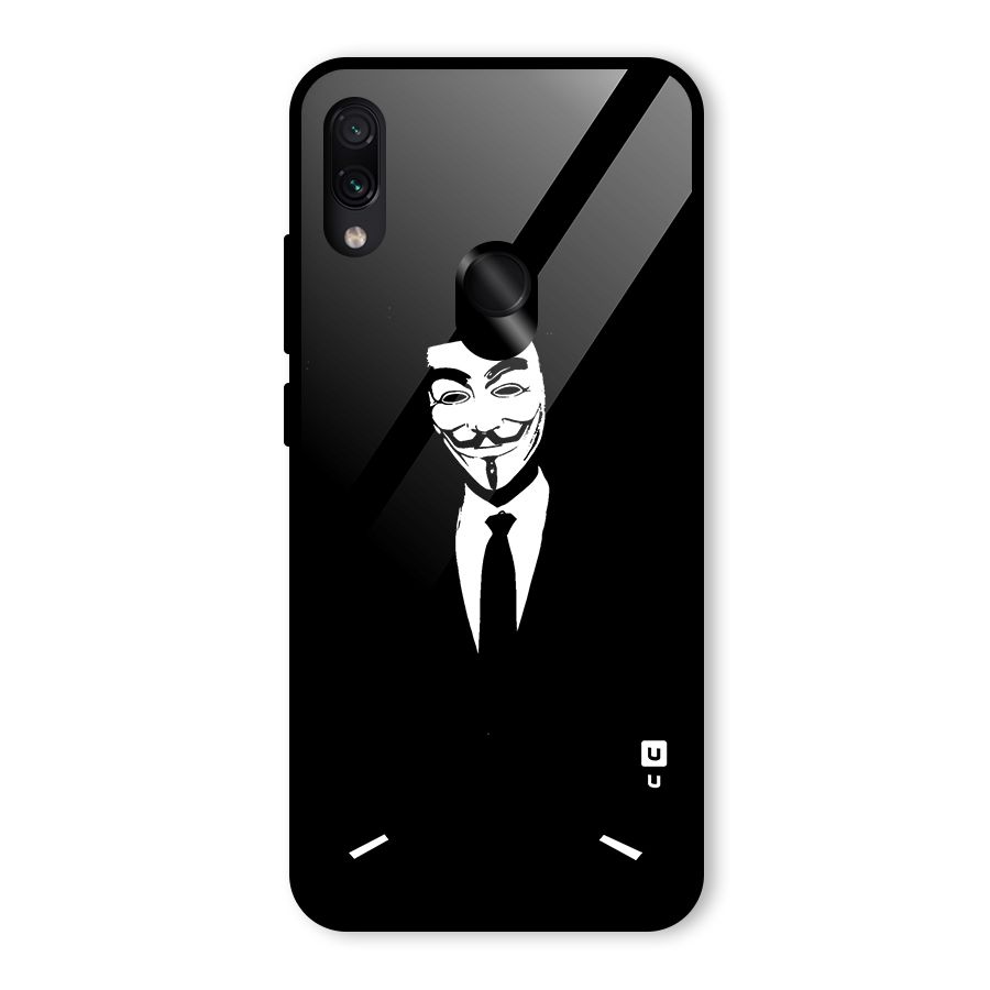 Anonymous Cool Gentleman Glass Back Case for Redmi Note 7 Pro