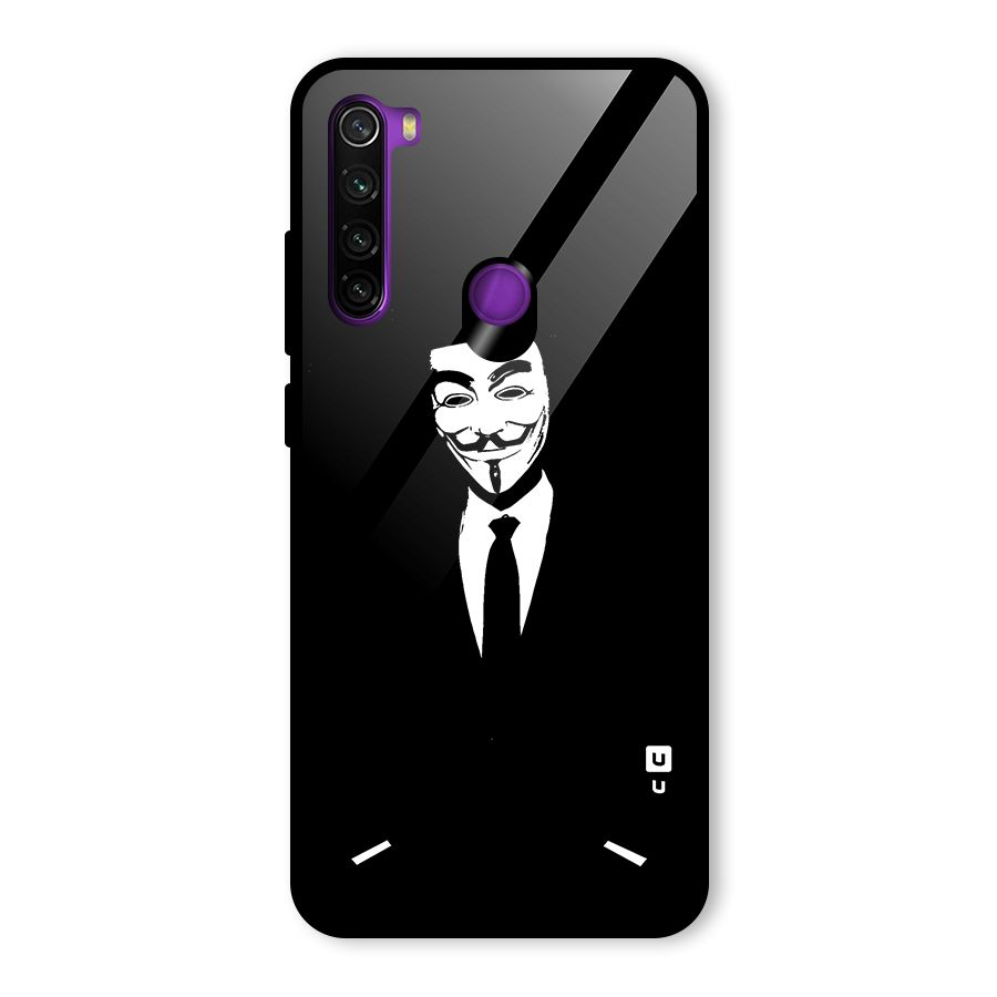 Anonymous Cool Gentleman Glass Back Case for Redmi Note 8