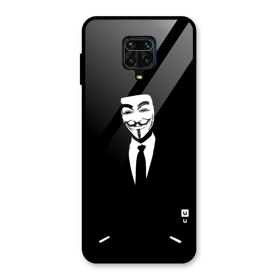 Anonymous Cool Gentleman Glass Back Case for Redmi Note 9 Pro