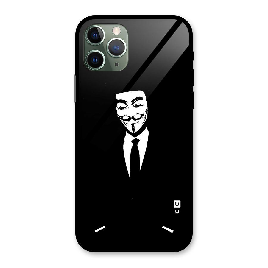 Anonymous Cool Gentleman Glass Back Case for iPhone 11 Pro