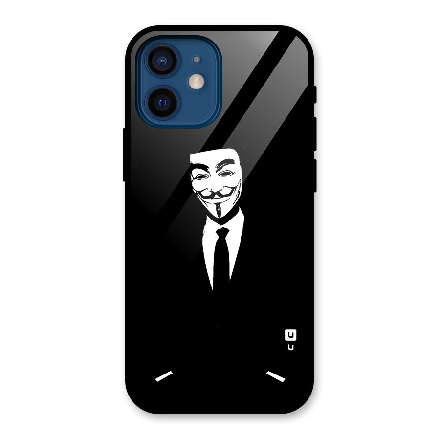 Anonymous Cool Gentleman Glass Back Case for iPhone 12 Mini