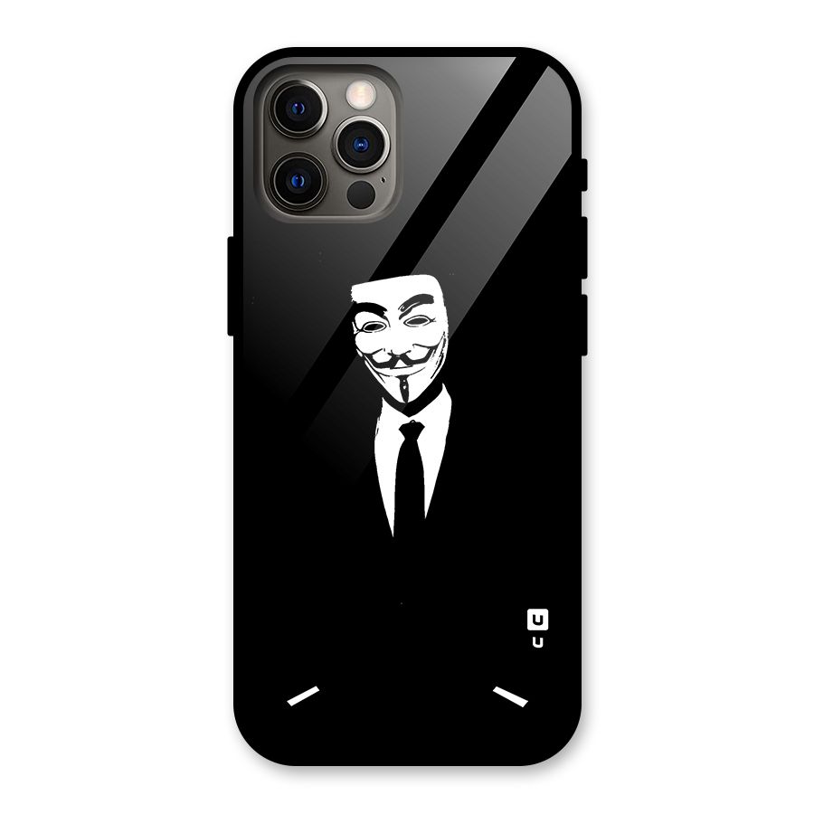 Anonymous Cool Gentleman Glass Back Case for iPhone 12 Pro