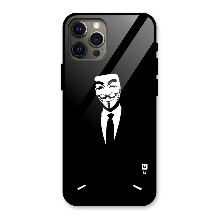 Anonymous Cool Gentleman Glass Back Case for iPhone 12 Pro Max