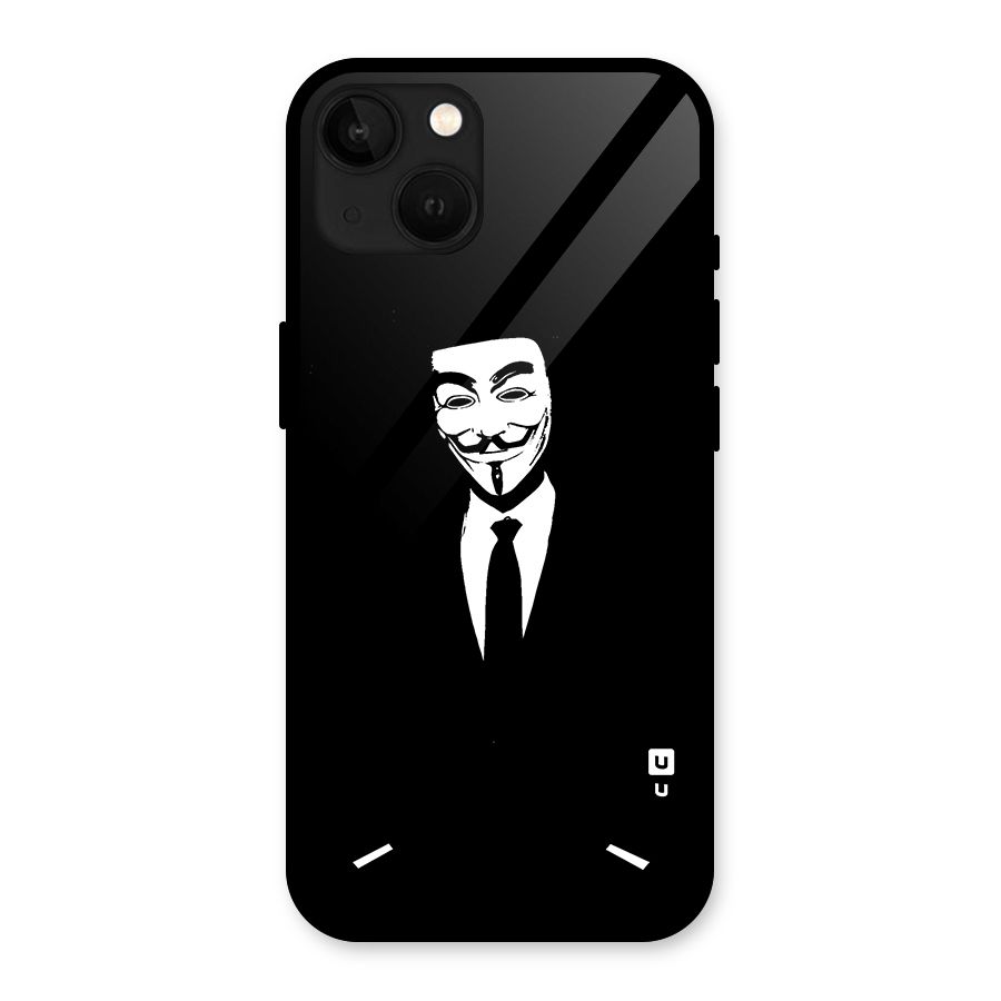 Anonymous Cool Gentleman Glass Back Case for iPhone 13