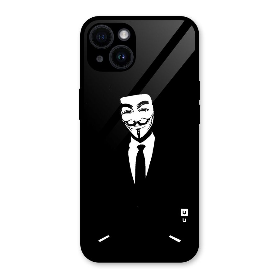 Anonymous Cool Gentleman Glass Back Case for iPhone 14