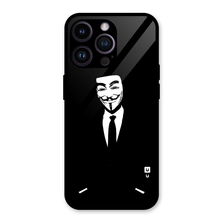 Anonymous Cool Gentleman Glass Back Case for iPhone 14 Pro Max