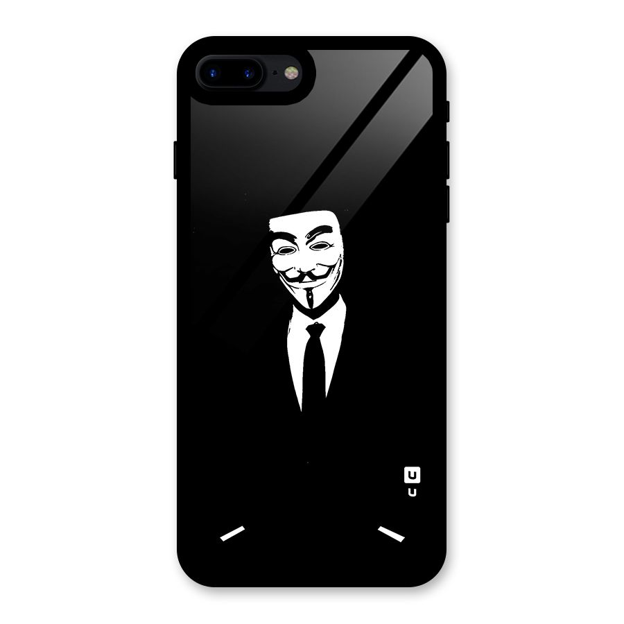 Anonymous Cool Gentleman Glass Back Case for iPhone 8 Plus