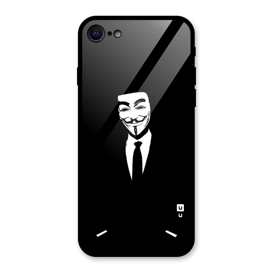 Anonymous Cool Gentleman Glass Back Case for iPhone SE 2022
