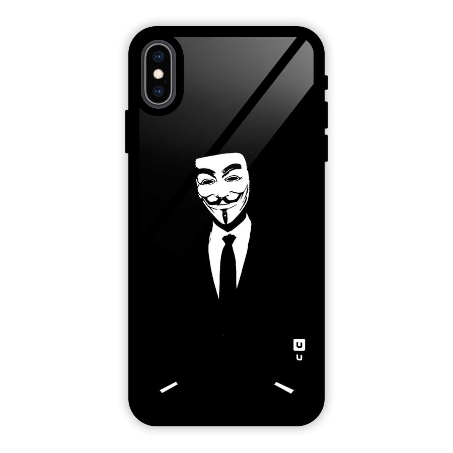 Anonymous Cool Gentleman Glass Back Case for iPhone XS Max