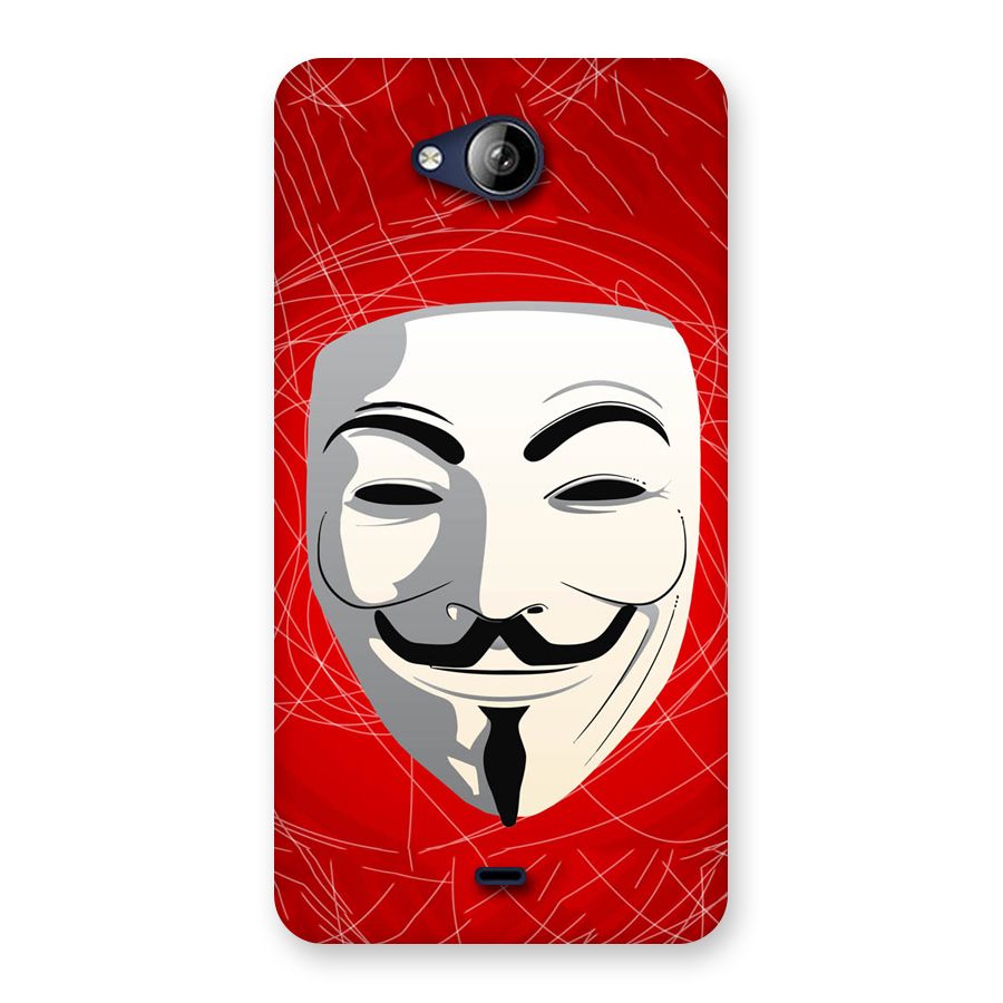 Anonymous Mask Abstract Back Case for Canvas Play Q355