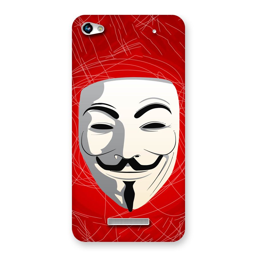 Anonymous Mask Abstract Back Case for Micromax Hue 2