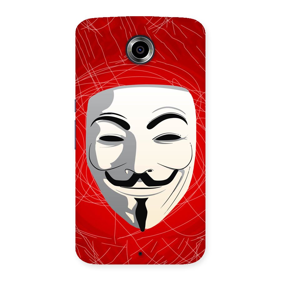 Anonymous Mask Abstract Back Case for Nexsus 6