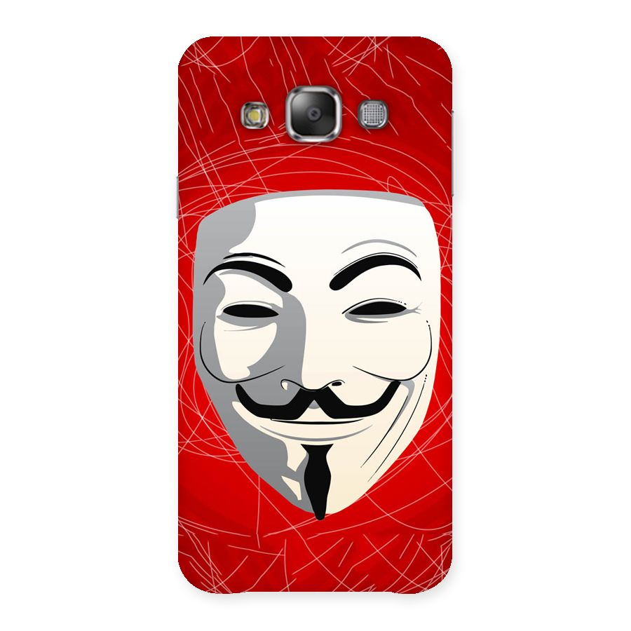Anonymous Mask Abstract  Back Case for Galaxy E7