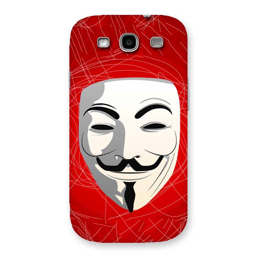 Anonymous Mask Abstract  Back Case for Galaxy S3
